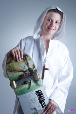 portrait de communiant à Lourdes