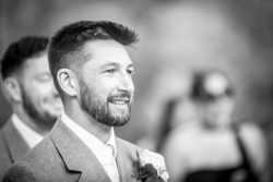 Groom seeing his bride for the first time