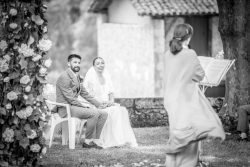 Emotional wedding ceremony in South West France