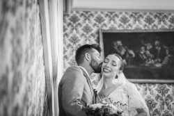 Emotional wedding moment in South West France